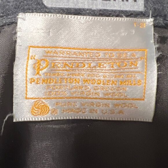 Pendleton Womens Gray 100% Virgin Wool Lined Skirt With Pockets Sz LG/XL - Picture 8 of 11